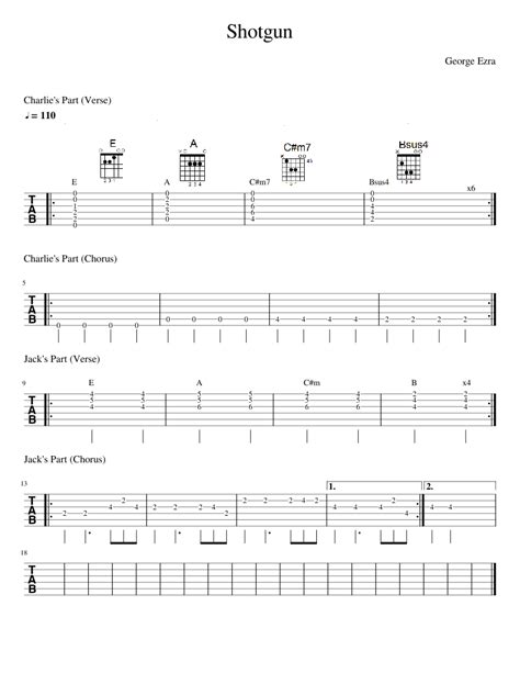 SHOTGUN CHORDS by Evan Bartels @ Ultimate-Guitar.Com