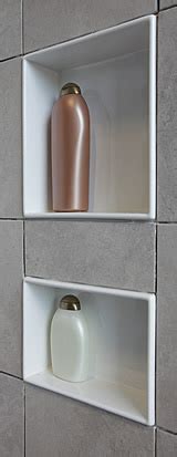 Shower Shelf Shampoo Niche Recessed Showering … - balustradellc