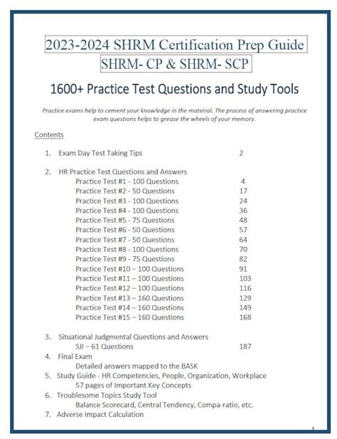SHRM-SCP Tests