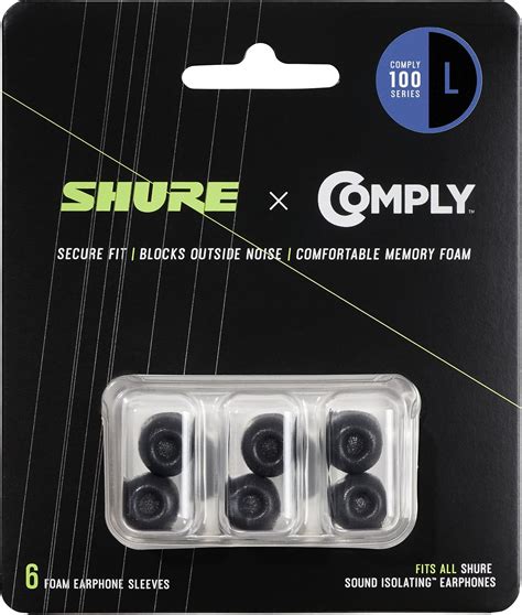 SHURE フォーム・イヤーパッド/イエロー(5ペア) EAYLF-10 【国内正規品】 EAYLF1-10