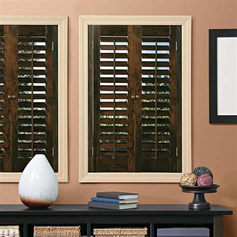 SHUTTER WORKS Stained Wood Plantation Shutters … - balustradellc
