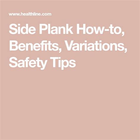 Side Plank How-to, Benefits, Variations, Safety Tips - balustradellc