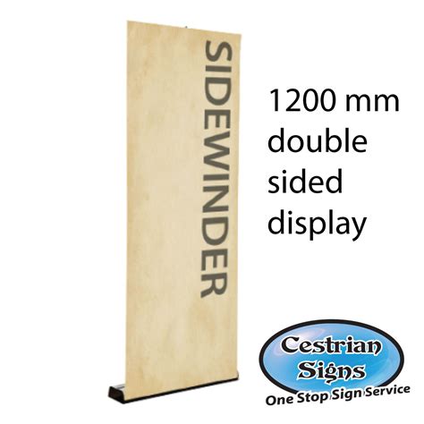 SIDEWINDER Pull Up Banner Stand 1200mm Cestrian Signs