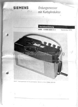 Siemens MWB C 73000-B 500 - C1-1 - 1974, Antik, Lainnya di Carousell - balustradellc