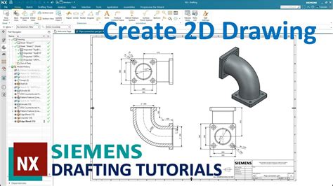 SIEMENS NX DRAFTING 5 Create 2D Drawing from 3D Model Practice
