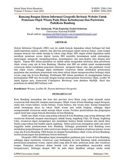 SIG Pemetaan Wisata Kota Bandung | PDF - Scribd - wintechmobiles.com