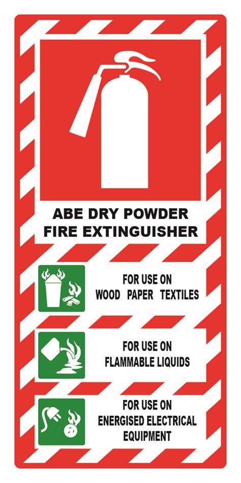 SIGN FIRE EXTINGUISHER ABE SQUARE - Maddison Safety