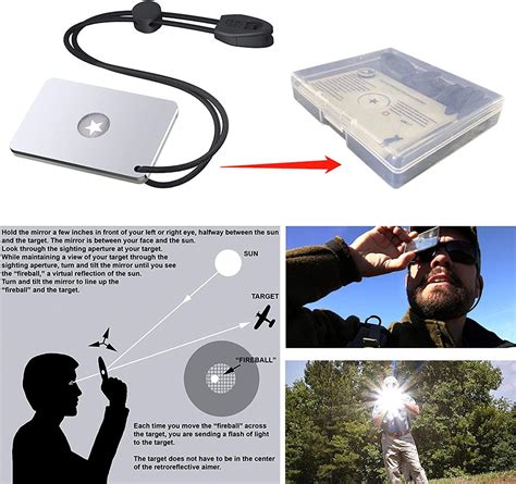 Signal Mirror Survival Tools, Military Grade Hiking … - balustradellc