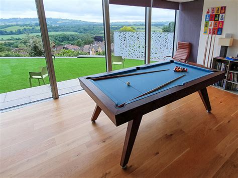 Signature Sexton Walnut Pool Dining Table - 7ft: Warehouse Clearance - balustradellc