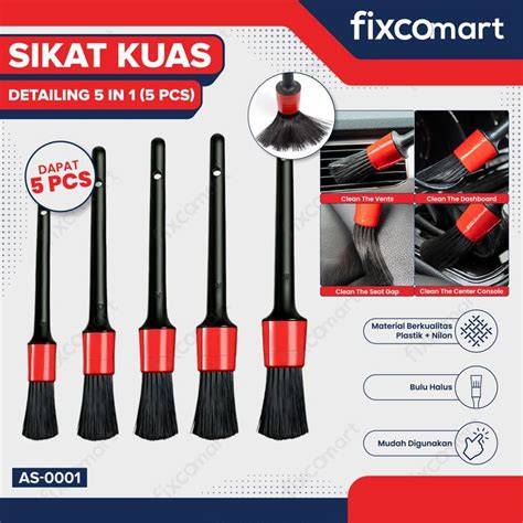 Sikat Kuas alat Detailing 5 Pcs Pembersih Debu Exterior Interior ... - raincitystudios.com