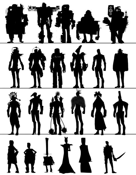 Silhouettes Character Design - muktibox.com