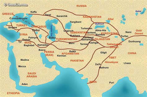 Silk Road Ancient Trade Map - wintechmobiles.com