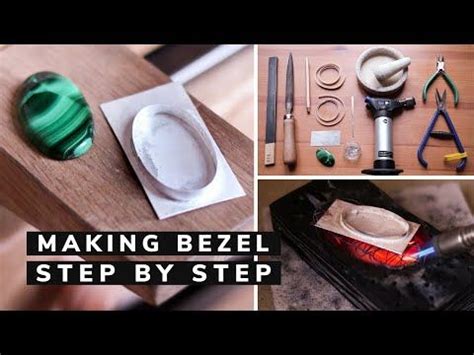 SILVER BEZEL for cabochon STEP BY STEP with list of tools - balustradellc