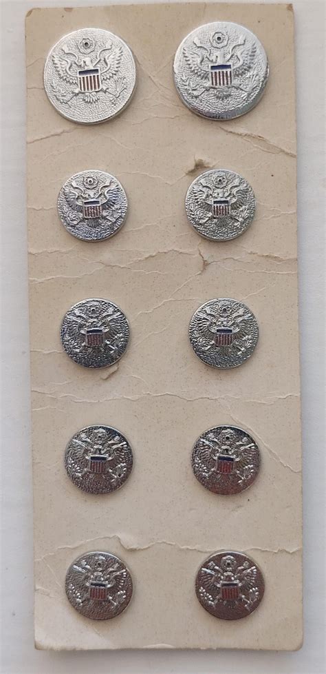 Silver Eagle Buttons - Etsy - balustradellc