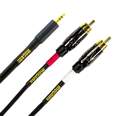 Silver Gold 3.5mm TRS to RCA Cables - schmittcables - balustradellc