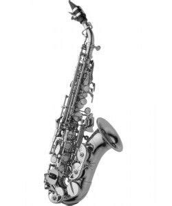 SILVER SSS-310 SILVER CURVED / Gümüş Kaplama Kıvrımlı Soprano Saksafon. 