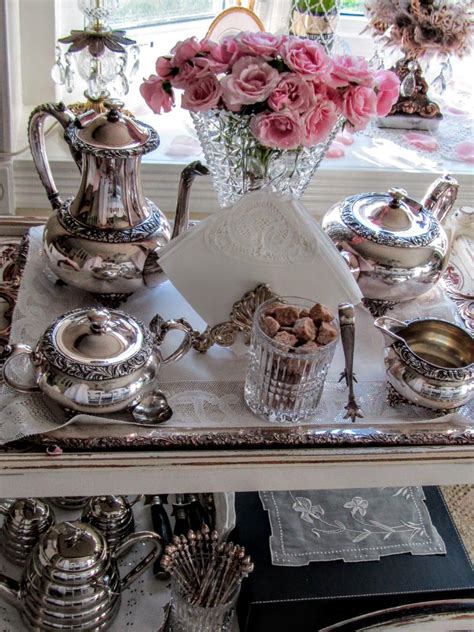 Silver Tea Set Decor Ideas - balustradellc