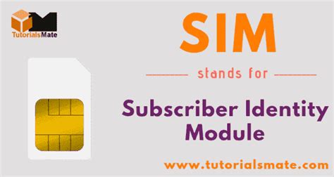 SIM Full form What is the SIM Card full form in English in 2020