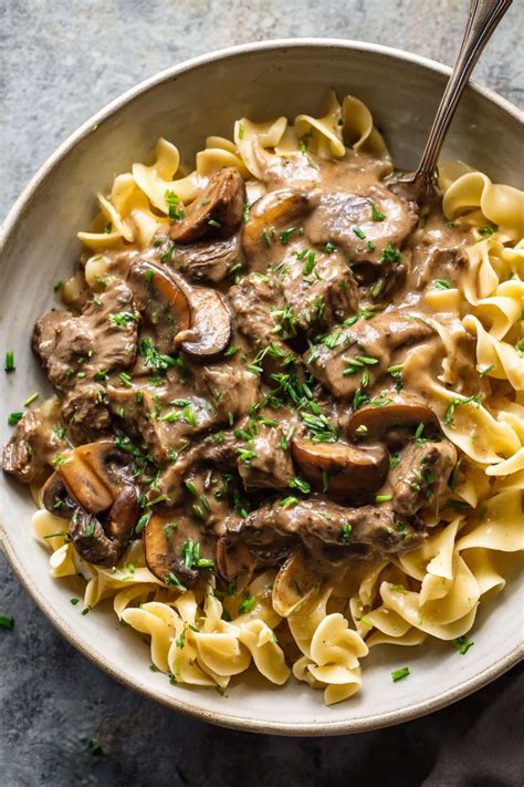 Simple Beef Stroganoff (quick and easy!) - The Kitchen Girl - balustradellc