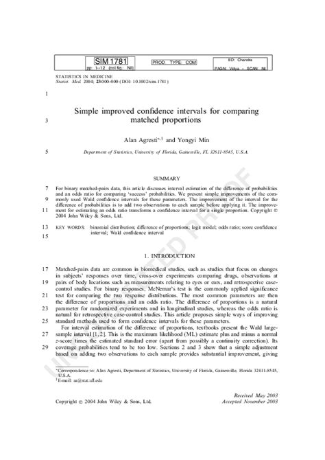 Simple improved confidence intervals for comparing matched proportions - wintechmobiles.com