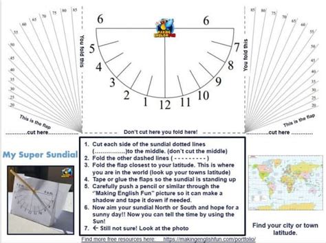 Simple Paper Sundials - Lyncean Education - balustradellc