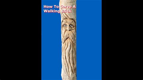 SIMPLE WALKING STICK CARVING - balustradellc