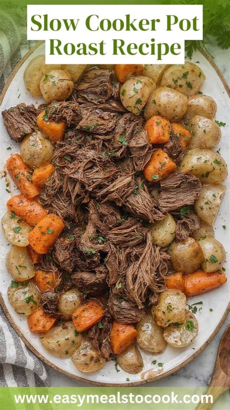 Simply Slow Cooker Pot Roast Recipe - That's Nerdalicious - balustradellc