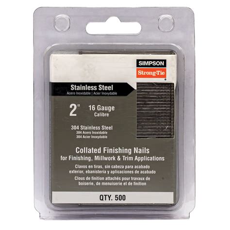 Simpson Strong-Tie S16N200FNJ Finishing Nail, Adhesive, Straight ... - balustradellc