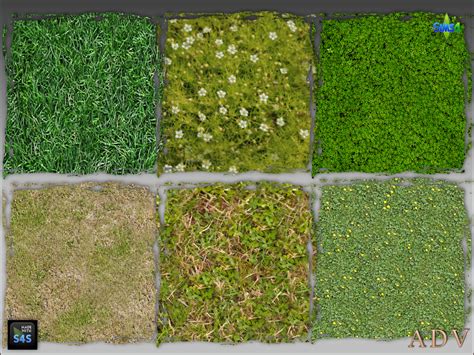 SIMS 4 - FANTASY GRASS TERRAIN - 18 COLOURS - BASE GAME …