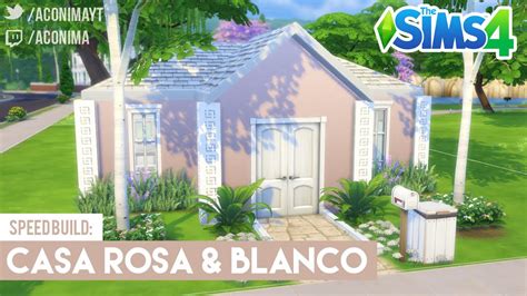 SIMS 4 SPEED BUILD: Casa Rosa u0026 Blanco Cute Doovi