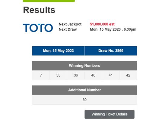 Singapore Toto Results - Live Results Today - muktibox.com