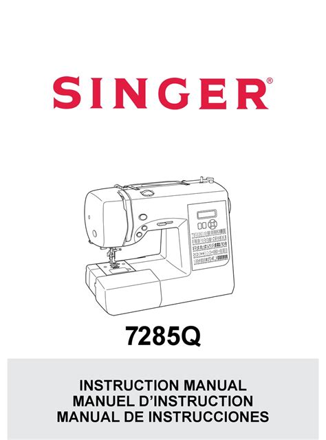 SINGER 7285Q INSTRUCTION MANUAL Pdf Download ManualsLib