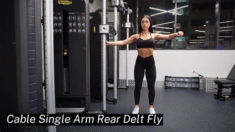 Single Arm Cable Rear Delt Fly untuk melatih otot bahu ... - balustradellc