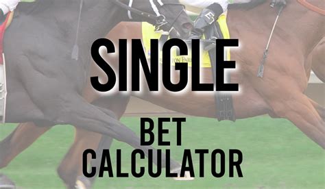 Single Bet Calculator - Quickly Work Out Your Return - balustradellc