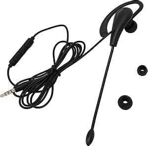 Single Ear Headset Wired Black Monaural Headset Comfortable … - balustradellc