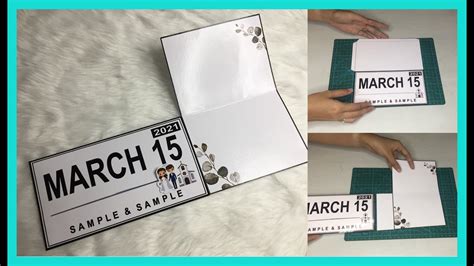 SINGLE SLIDER INVITATION Step by Step Tutorial DIY Creative