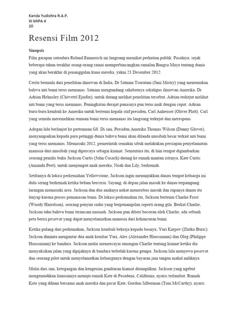 Sinopsis Film 2012, Ancaman Kiamat di Depan Mata - balustradellc