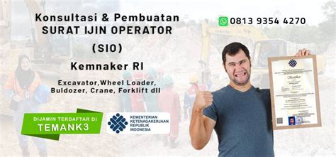 SIO kemnaker (Surat Ijin Operator) - Sertifikat Ijin … - balustradellc