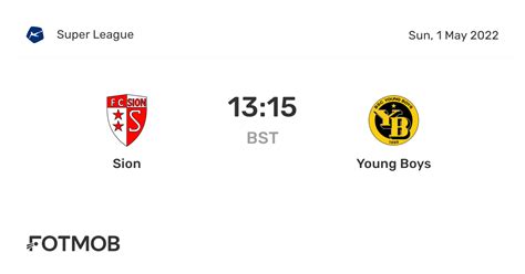 Sion vs Young Boys live scores & match info | Soccerway - wintechmobiles.com