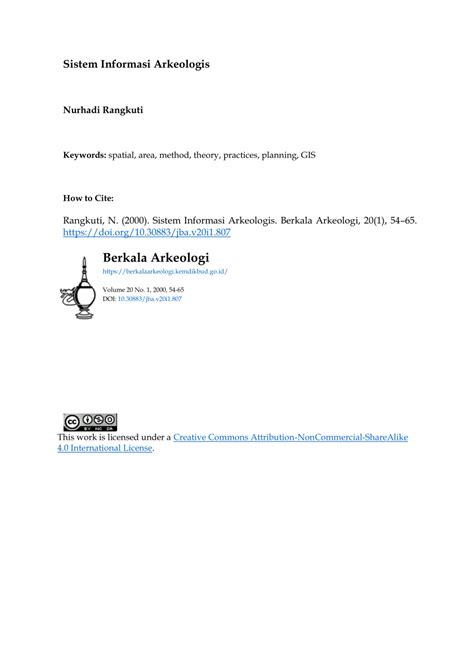 Sistem Informasi Arkeologis - BRIN - wintechmobiles.com