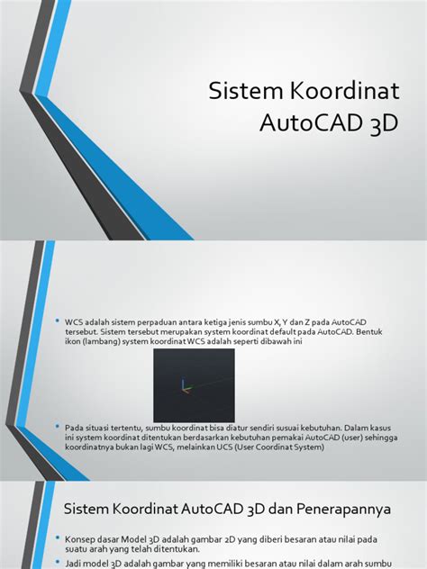 Sistem Koordinat 3D dalam AutoCAD | PDF | Metode - wintechmobiles.com