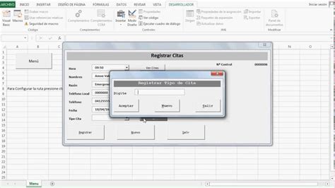 SISTEMA DE CITAS EN EXCEL GRATIS - YouTube