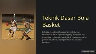 Siswa, Ini 8 Teknik Dasar Bola Basket - balustradellc