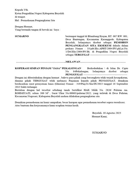 Sita Eksekusi - Pengadilan Negeri Gunungsitoli - balustradellc