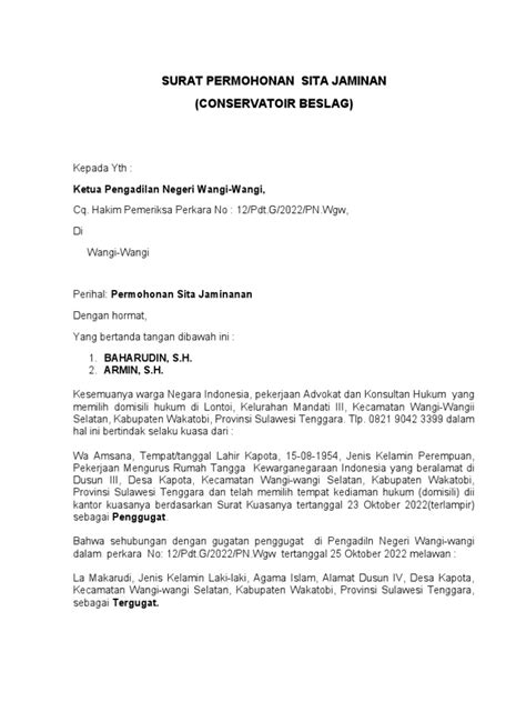 Sita Jaminan Terhadap Barang Milik Penggugat - balustradellc