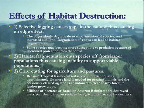 Six Leading Causes of Habitat Destruction - Population … - raincitystudios.com