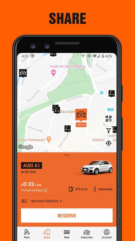 SIXT rent share ride plus APK Download for Android 