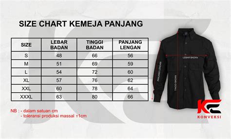 Size Chart Kemeja Pria Halaman 1 - balustradellc