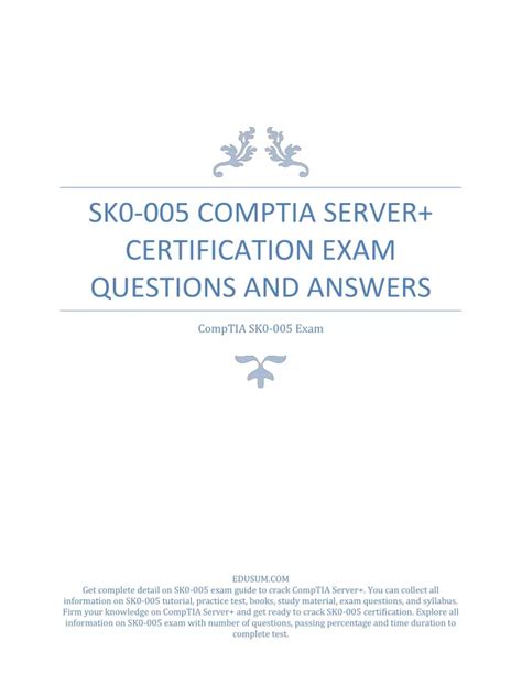 SK0-005 Exam