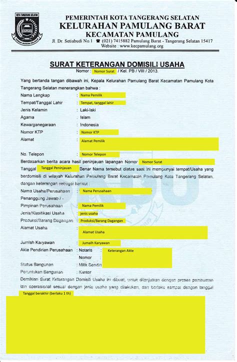 SKDU - Surat Keterangan Domisili Usaha - Simak … - balustradellc